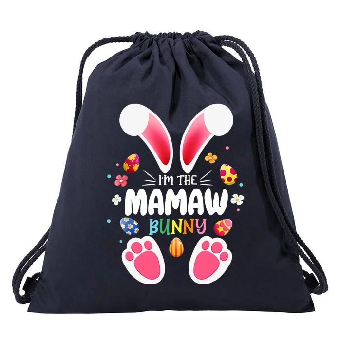 I'm The Mamaw Bunny Matching Family Happy Easter Day Drawstring Bag