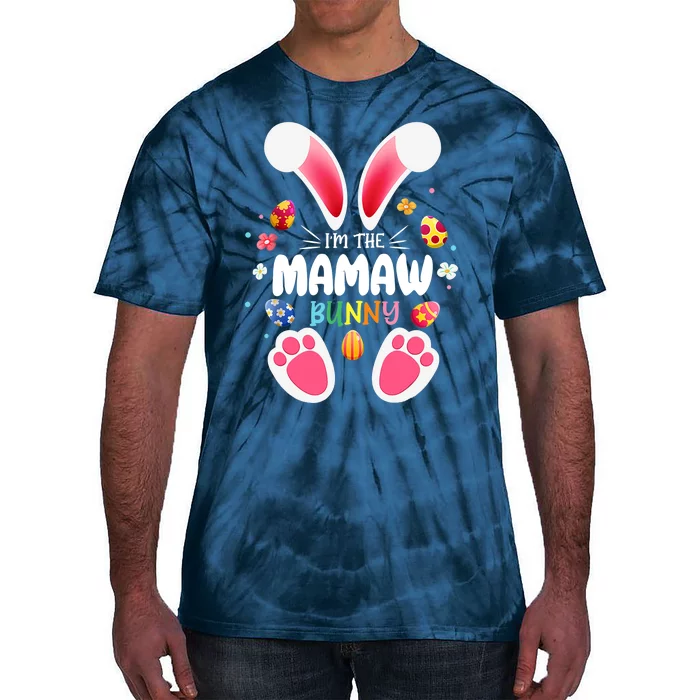 I'm The Mamaw Bunny Matching Family Happy Easter Day Tie-Dye T-Shirt