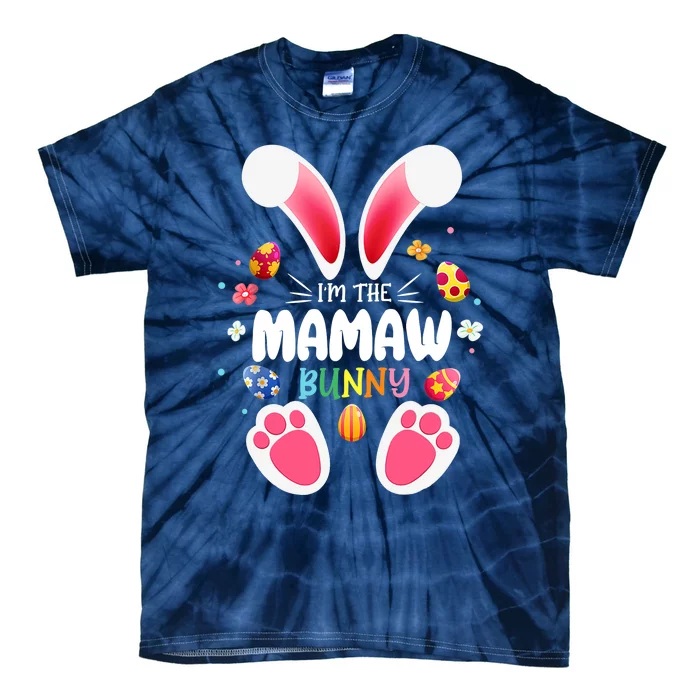 I'm The Mamaw Bunny Matching Family Happy Easter Day Tie-Dye T-Shirt