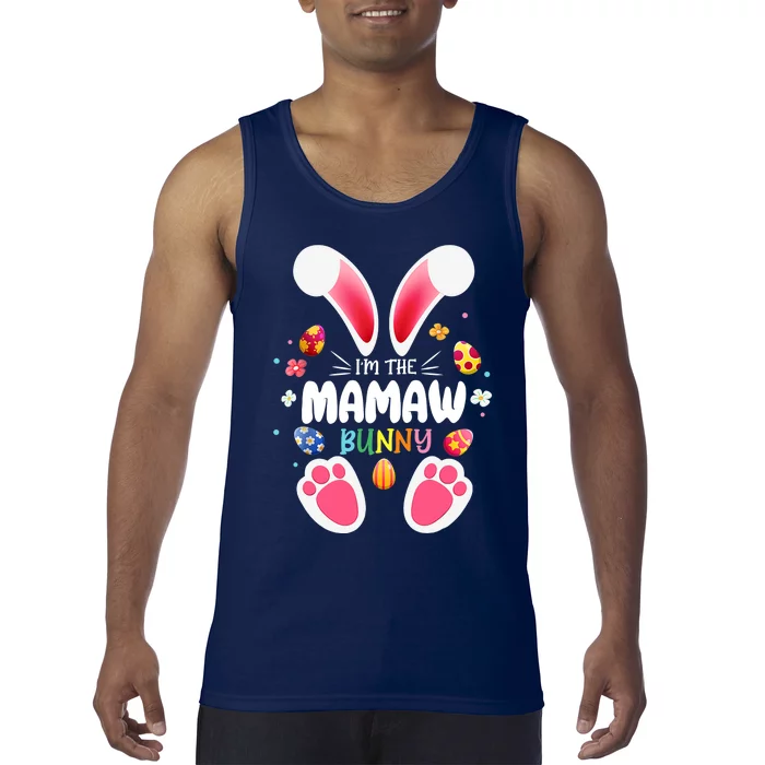 I'm The Mamaw Bunny Matching Family Happy Easter Day Tank Top