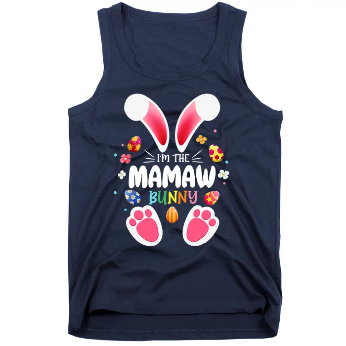 I'm The Mamaw Bunny Matching Family Happy Easter Day Tank Top