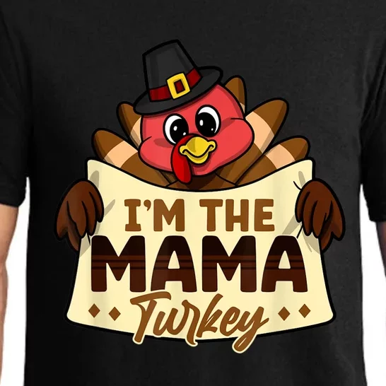 I'm The Mama Turkey Family Matching Thanksgiving Pajama Set