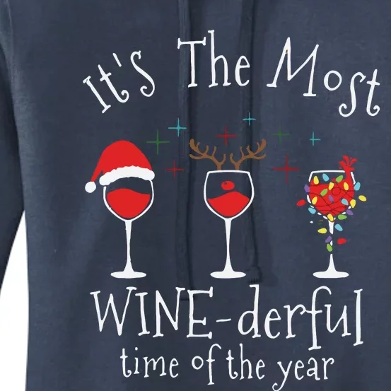 Its The Most Winederful Time Of The Year Funny Christmas Women's Pullover Hoodie