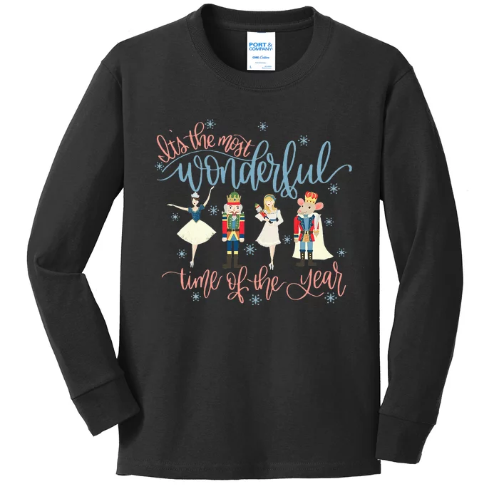 Its The Most Wonderful Time Of The Year xmas Nutcracker Kids Long Sleeve Shirt