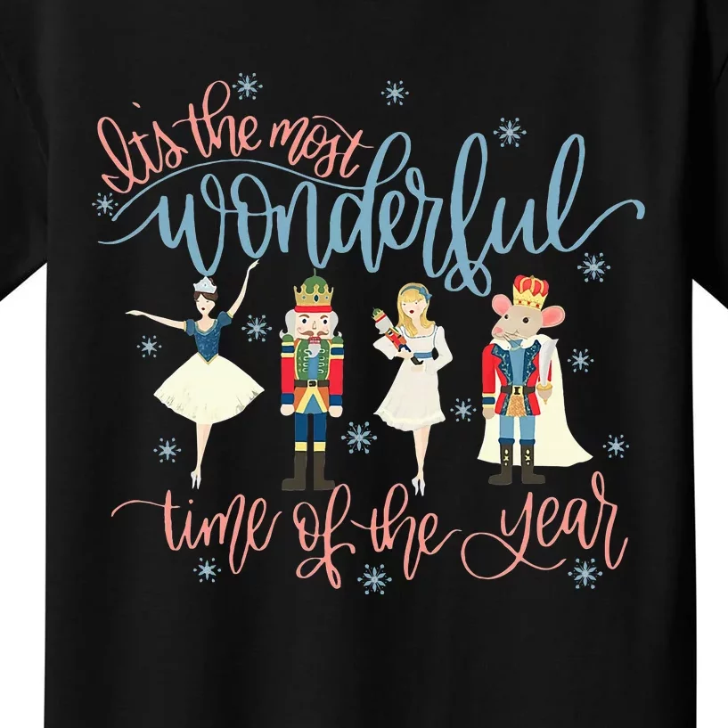 Its The Most Wonderful Time Of The Year xmas Nutcracker Kids T-Shirt