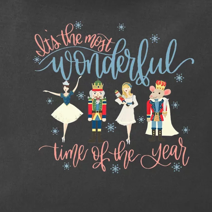 Its The Most Wonderful Time Of The Year xmas Nutcracker Zip Tote Bag