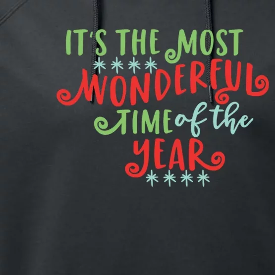 It's The Most Wonderful Time Of The Year Cute Christmas Performance Fleece Hoodie