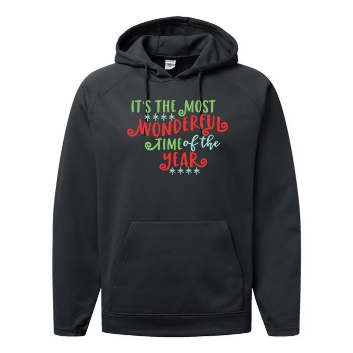 It's The Most Wonderful Time Of The Year Cute Christmas Performance Fleece Hoodie