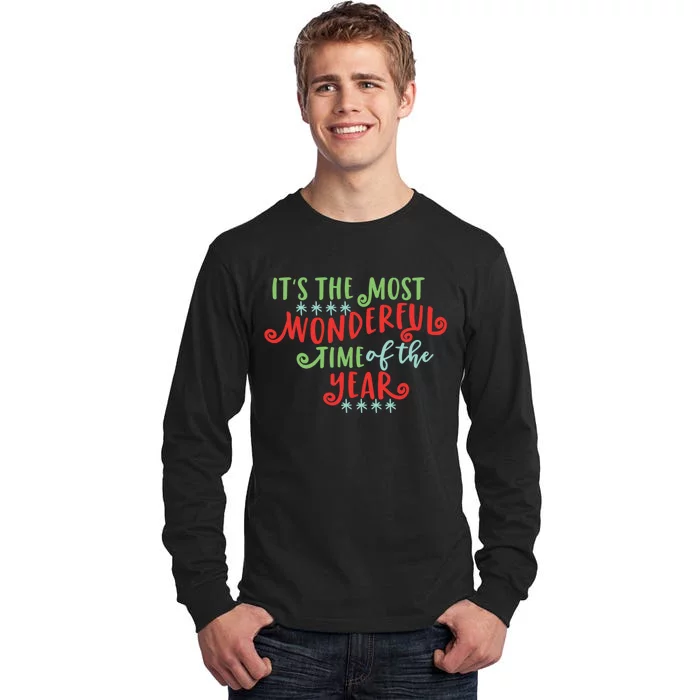 It's The Most Wonderful Time Of The Year Cute Christmas Tall Long Sleeve T-Shirt