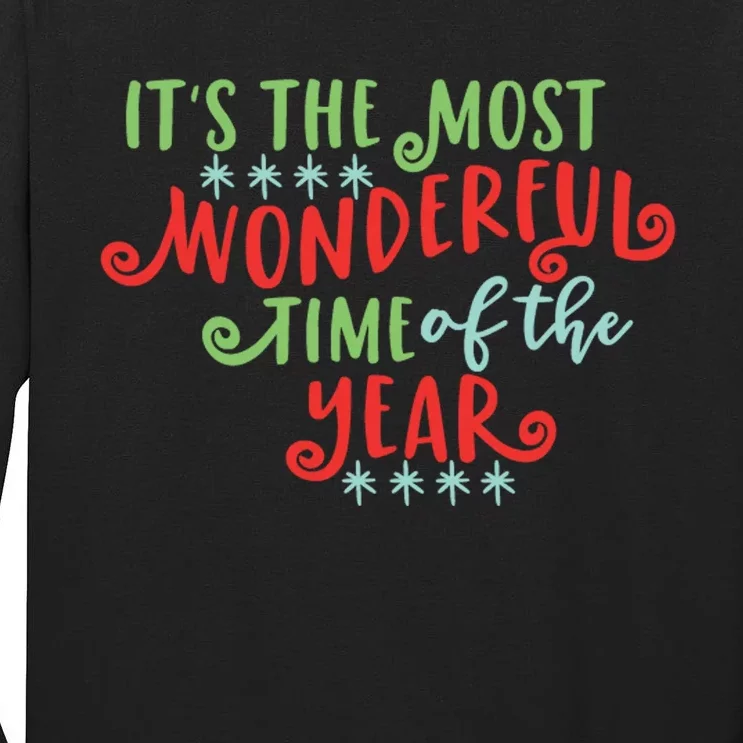 It's The Most Wonderful Time Of The Year Cute Christmas Tall Long Sleeve T-Shirt