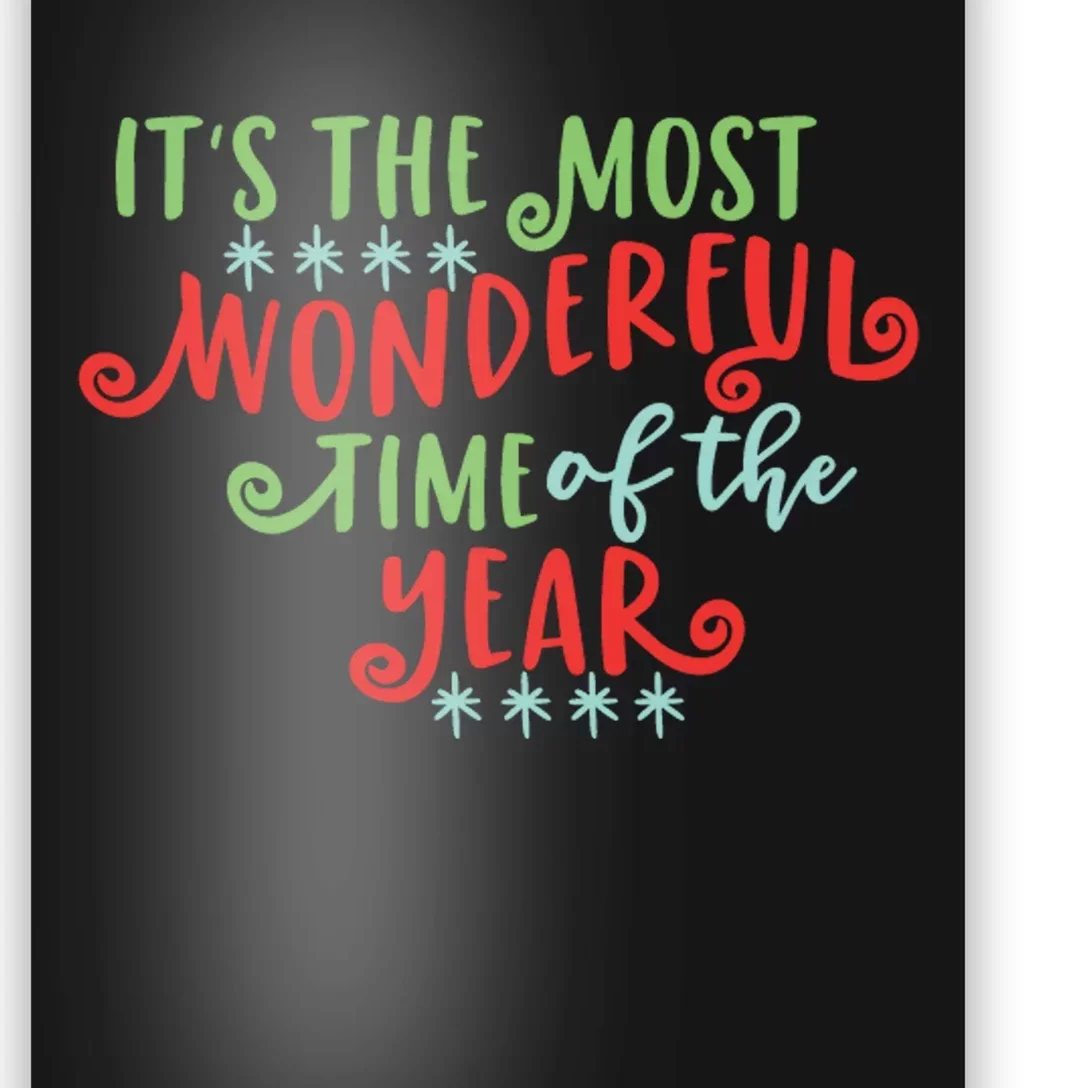 It's The Most Wonderful Time Of The Year Cute Christmas Poster