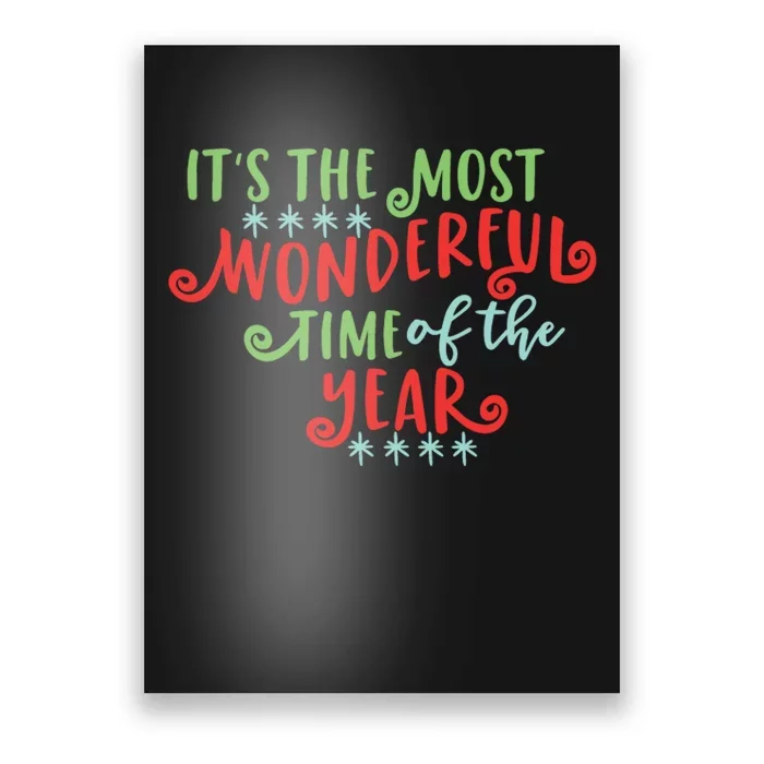 It's The Most Wonderful Time Of The Year Cute Christmas Poster