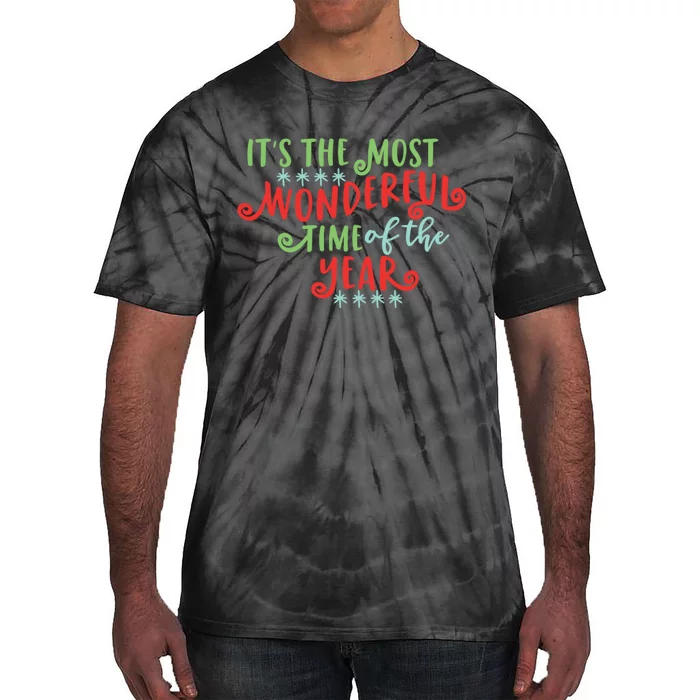 It's The Most Wonderful Time Of The Year Cute Christmas Tie-Dye T-Shirt