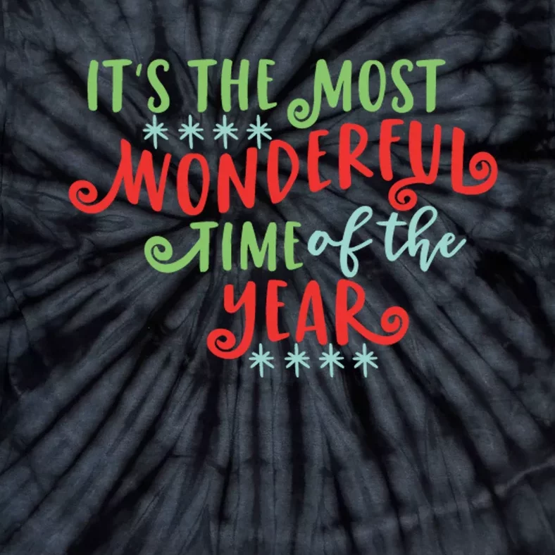 It's The Most Wonderful Time Of The Year Cute Christmas Tie-Dye T-Shirt