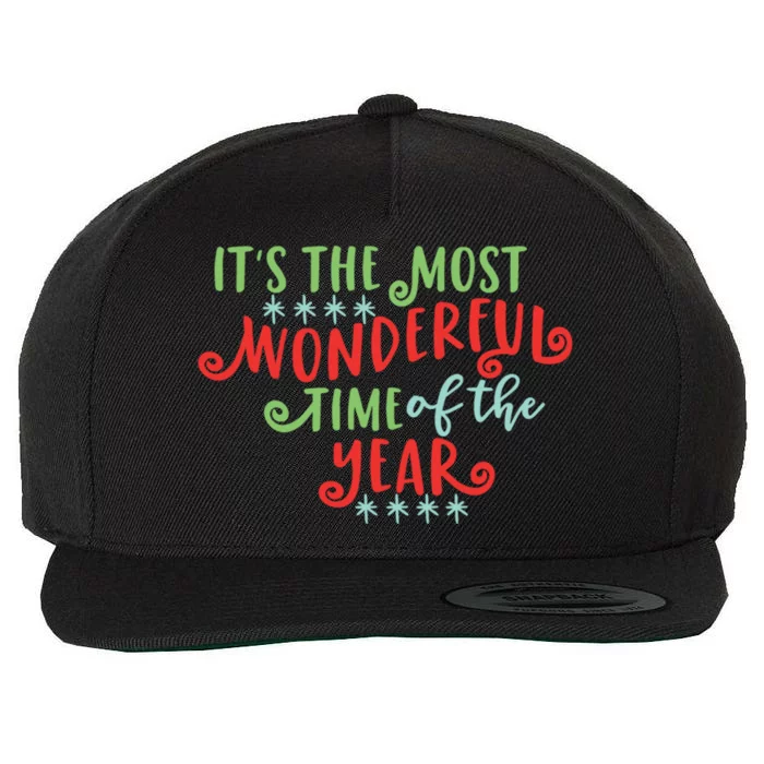 It's The Most Wonderful Time Of The Year Cute Christmas Wool Snapback Cap