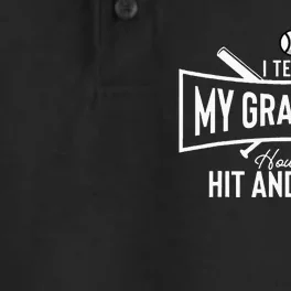 I Teach My Grandkids To Hit And Steal Funny Grandparents Dry Zone Grid Performance Polo