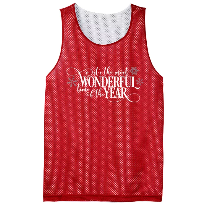 It's The Most Wonderful Time Of The Year Mesh Reversible Basketball Jersey Tank