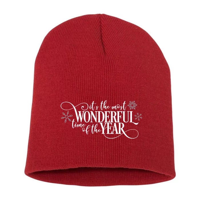 It's The Most Wonderful Time Of The Year Short Acrylic Beanie