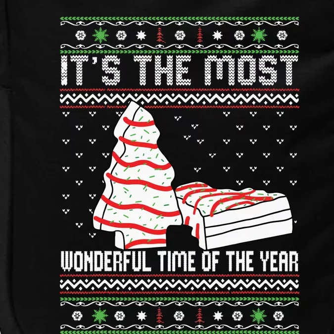 Its The Most Wonderful Time Of The Year Christmas Tree Cake Impact Tech Backpack