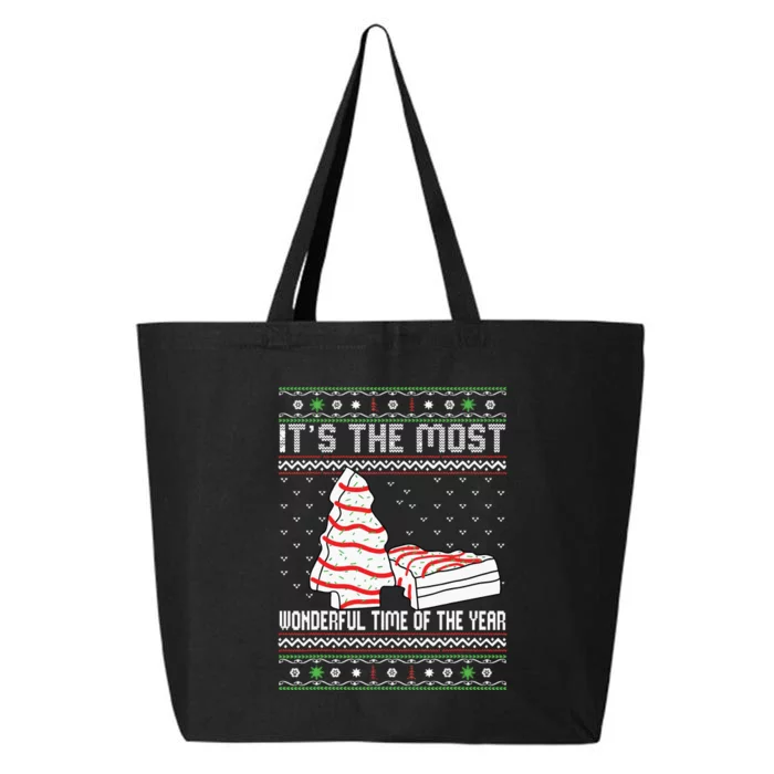 Its The Most Wonderful Time Of The Year Christmas Tree Cake 25L Jumbo Tote