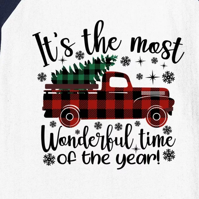 Its The Most Wonderful Time Of The Year Christmas Baseball Sleeve Shirt