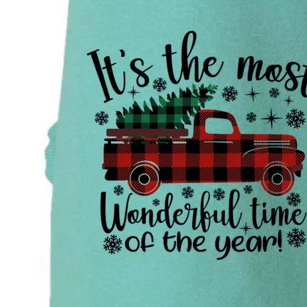 Its The Most Wonderful Time Of The Year Christmas Doggie 3-End Fleece Hoodie