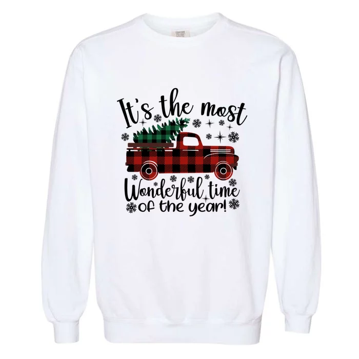 Its The Most Wonderful Time Of The Year Christmas Garment-Dyed Sweatshirt