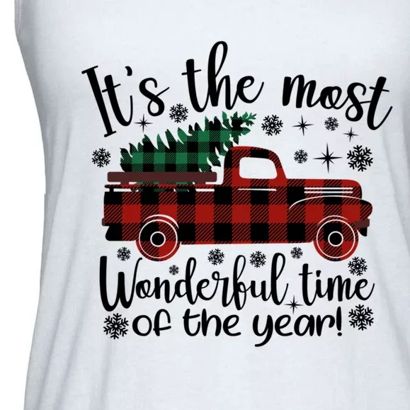 Its The Most Wonderful Time Of The Year Christmas Ladies Essential Flowy Tank