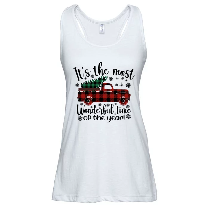 Its The Most Wonderful Time Of The Year Christmas Ladies Essential Flowy Tank