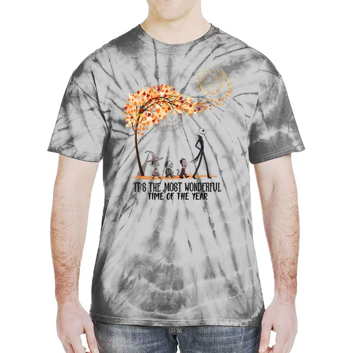 Its The Most Wonderful Time Of The Year Spooky Halloween Witch Tie-Dye T-Shirt