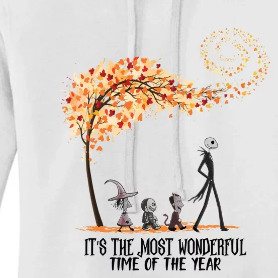 Its The Most Wonderful Time Of The Year Spooky Halloween Witch Women's Pullover Hoodie