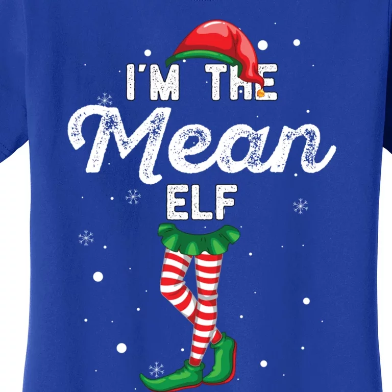 IM The Mean Elf Funny Family Group Christmas Costume Meaningful Gift Women's T-Shirt