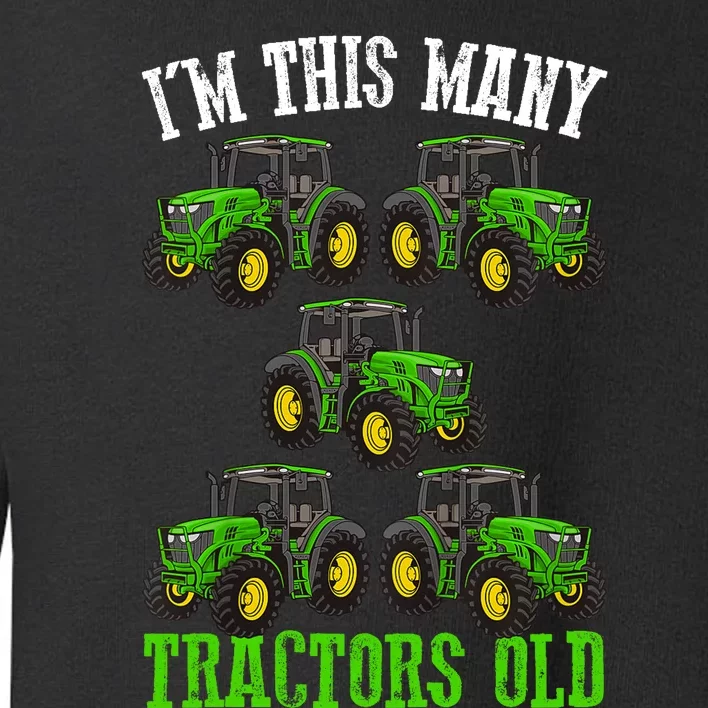 IM This Many Tractors Old 5th Birthday 5 Years Old Boy Toddler Sweatshirt