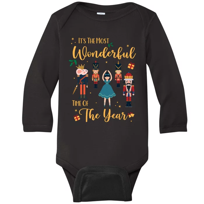 Its The Most Wonderful Time Of The Year Nutcracker Ballet Baby Long Sleeve Bodysuit