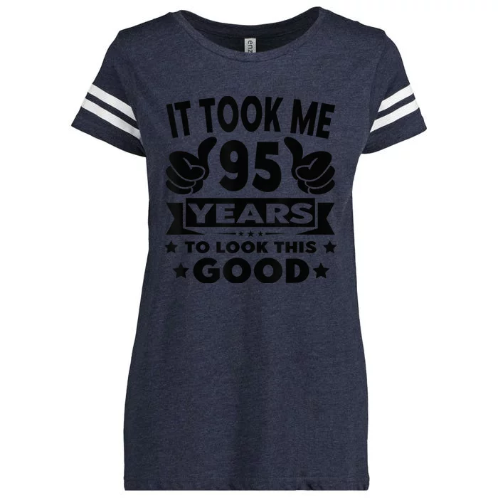 It Took Me 95 years - Funny 95th Birthday Present Decorations Party Enza Ladies Jersey Football T-Shirt