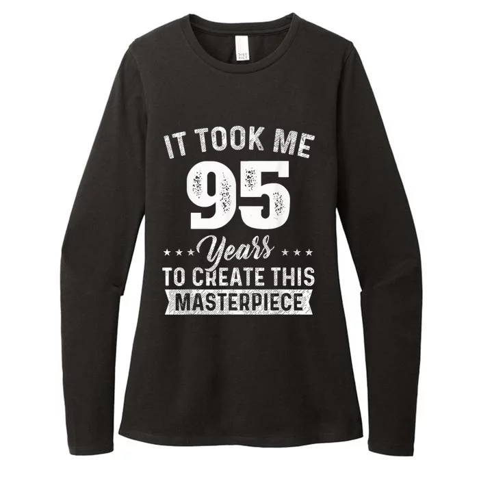 It Took Me 95 Years Masterpiece 95th Birthday Present 95 Years Old Womens CVC Long Sleeve Shirt