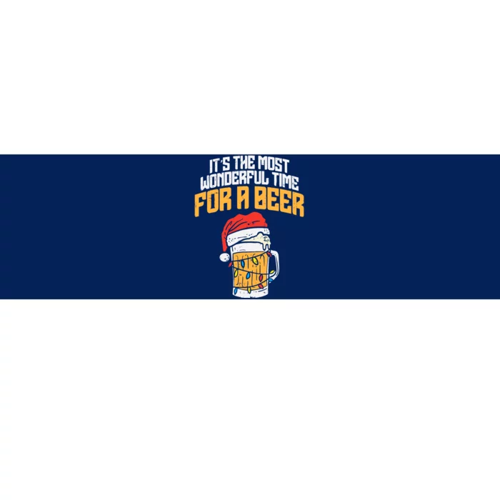 Its The Most Wonderful Time For A Beer Christmas Lover Pj Bumper Sticker