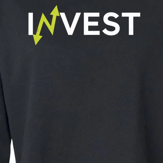 Invest Trading Money Market Finance Stocks Wealth Cropped Pullover Crew