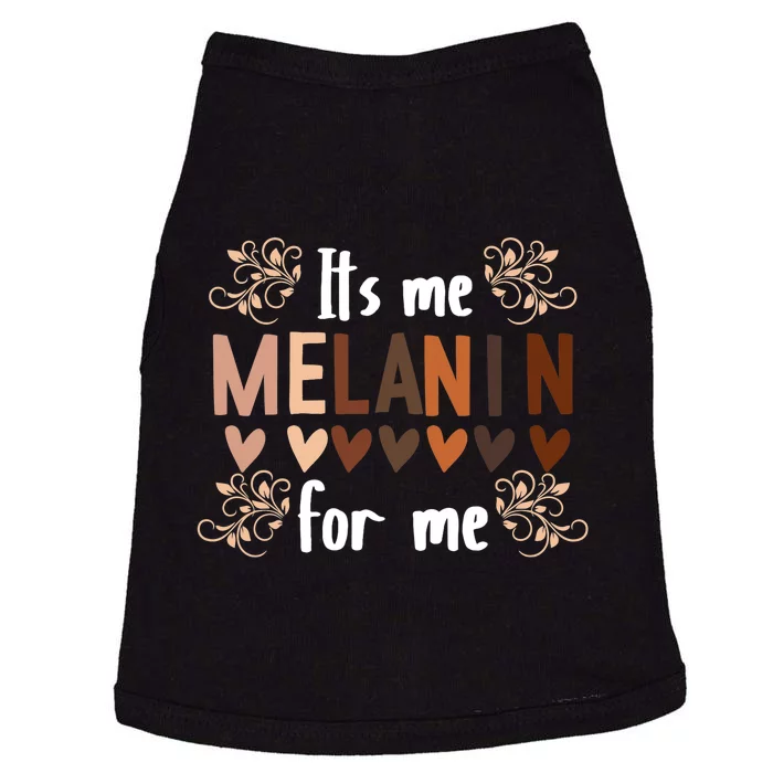 Its The Melanin For Me Black History Month BLM Pan African Doggie Tank