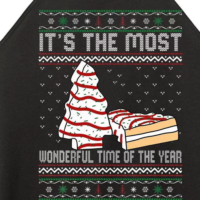 Its The Most Wonderful Time Of The Year Christmas tree cake Women’s Perfect Tri Rocker Tank