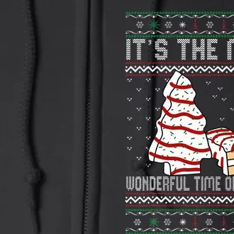 Its The Most Wonderful Time Of The Year Christmas tree cake Full Zip Hoodie