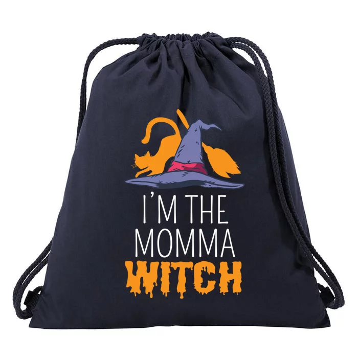 Im The Momma Witch Funny Halloween Witchy Mom Witch Lover Gift Drawstring Bag