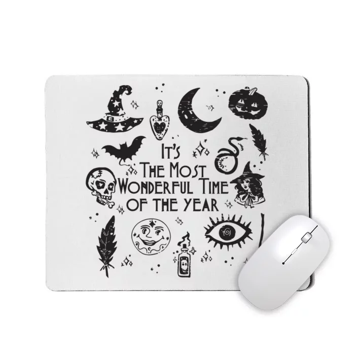 Its The Most Wonderful Time Of The Year Spooky Halloween Witch Mousepad