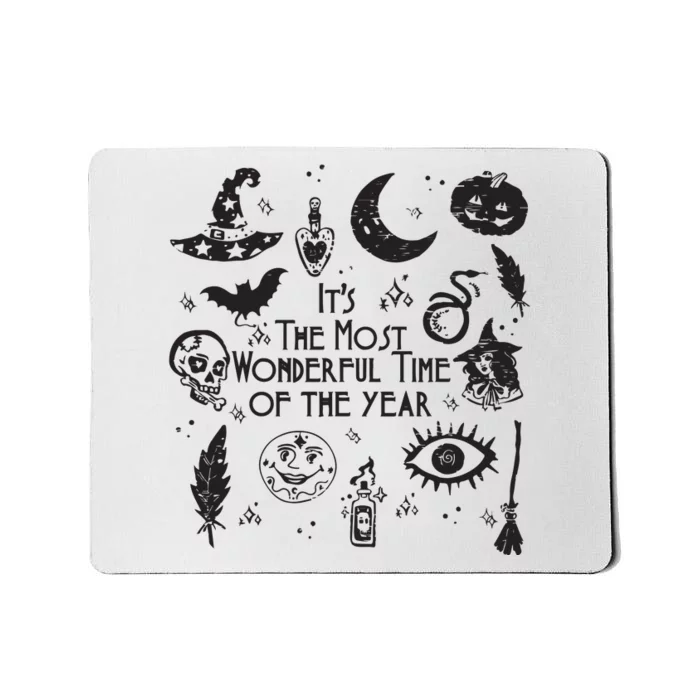 Its The Most Wonderful Time Of The Year Spooky Halloween Witch Mousepad