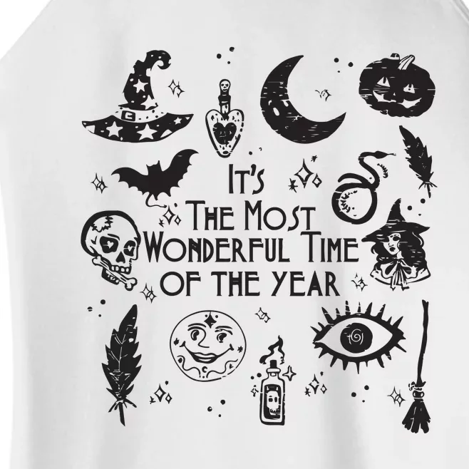 Its The Most Wonderful Time Of The Year Spooky Halloween Witch Women’s Perfect Tri Rocker Tank