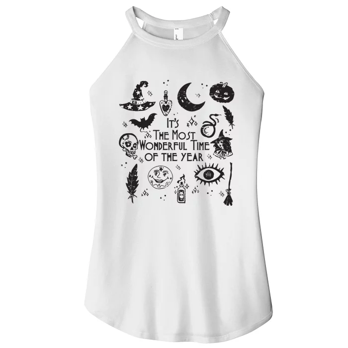 Its The Most Wonderful Time Of The Year Spooky Halloween Witch Women’s Perfect Tri Rocker Tank