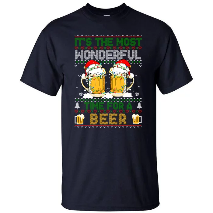 It’S The Most Wonderful Time For A Beer Christmas Tall T-Shirt