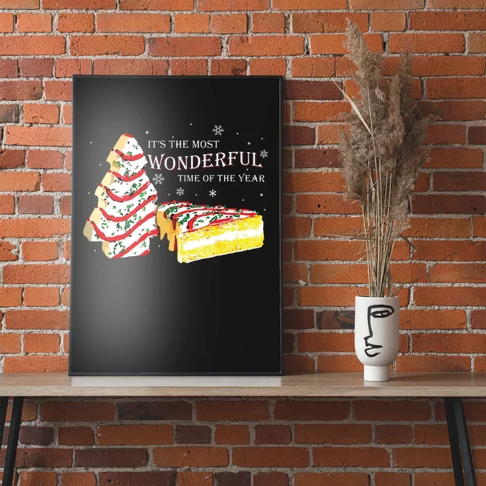 Its The Most Wonderful Time Of The Year Snack Cake Christmas Poster