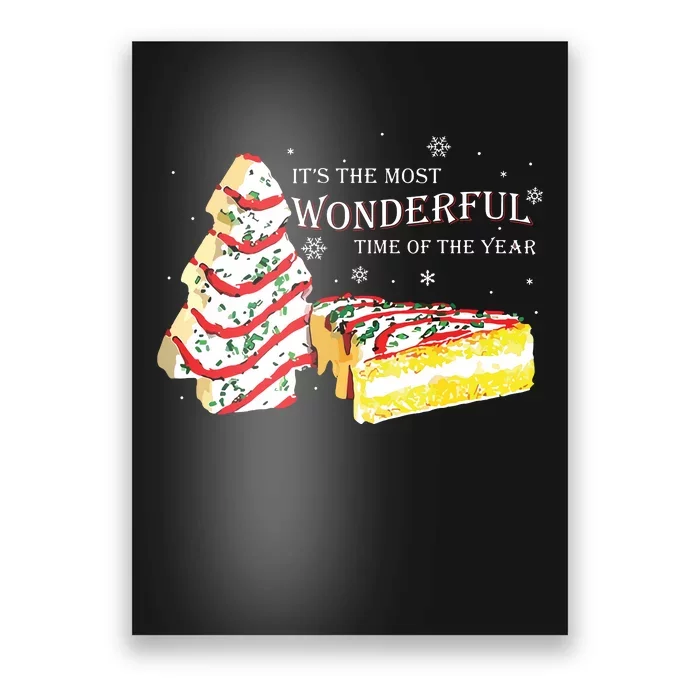 Its The Most Wonderful Time Of The Year Snack Cake Christmas Poster