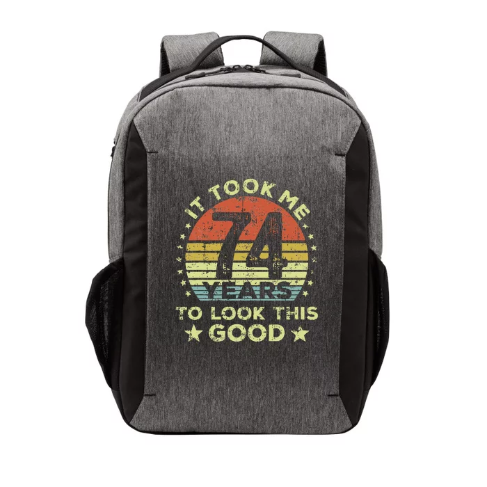 It took me 74 years to look this good 74th Birthday Vector Backpack